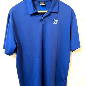 Nike Golf Polo Shirt Sz XL Navy Blue TNT Sports